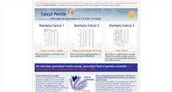 Desktop Screenshot of calculpensie.ro