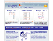 Tablet Screenshot of calculpensie.ro